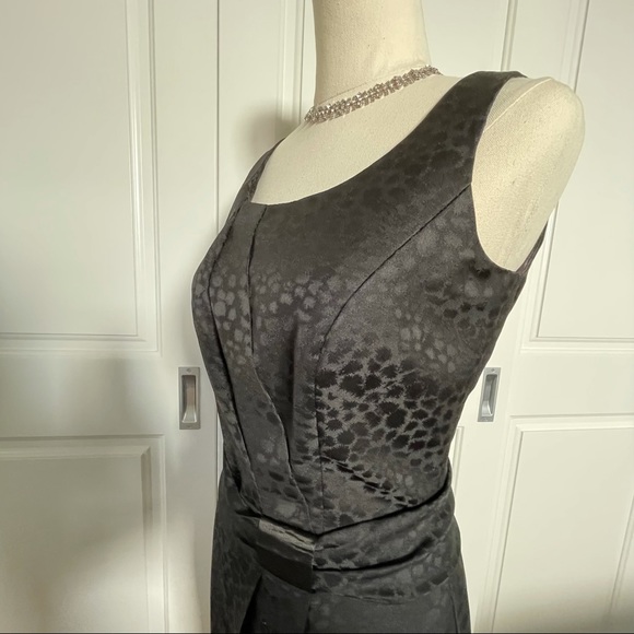 Vintage Lauren Ashley long black formal dress - Picture 5 of 8